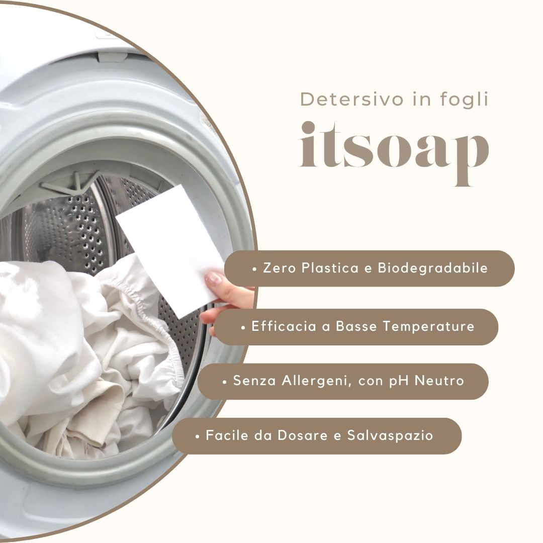 Detersivo per bucato in fogli